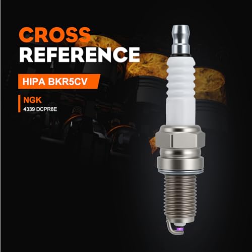 Image of Hipa (Pack of 2) DCPR8E Spark Plugs Compatible with NGK 4339 SeaDoo Marine Boat Jet Skis PWC Stand-up WaveRunner