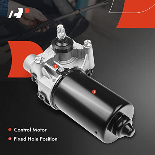 A-Premium Front Windshield Wiper Motor Compatible With Ford F-150, F-150 Heritage, F-250/350/450/550 Super Duty, Expedition, Explorer & Lincoln Ls, Mkx, Town Car & Mercury Mountaineer, 12-Pin #TOP3