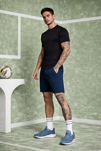 Image of Kvetoo Mens Dry Fit Gym T Shirt Quick Dry Sweat Proof Breathable Workout Tee Muscle Fit Athletic Sports T Shirt for Gym Running Training
