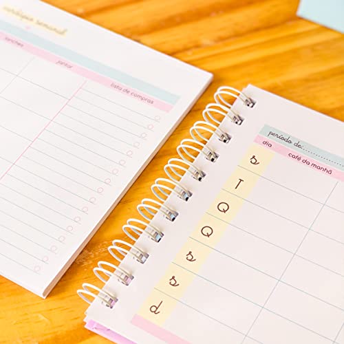 Planner Para Planejamento Alimentar Com 56 Semanas