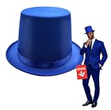 Nicky Bigs Novelties Morph Top Hat For Men, Steampunk Hat, Victorian Top Hats, Magician Hats, Tophat Costume For Men - Blue