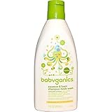 BabyGanics, Squeeze & Foam, Shampoo + Body Wash, Chamomile Verbena, 7 floz
