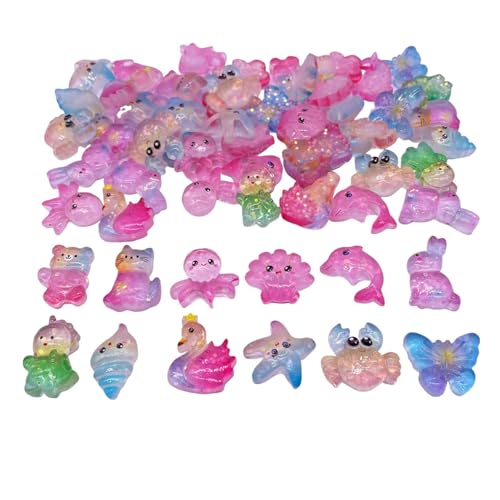 Dijes de animales flatback para manualidades y scrapbooking lote de 60 piezas