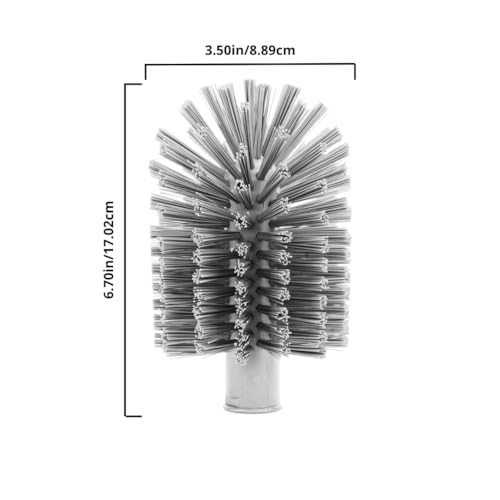 Image of SPARTA Industrial Tank Brush Head Pipe Brush Head, Drain Brush with 3 /4 inch Thread Hole (Handle Not Included) for Commercial Use, Plastic, 6.7 x 3.5 Inches, Blue - (Pack of 1)