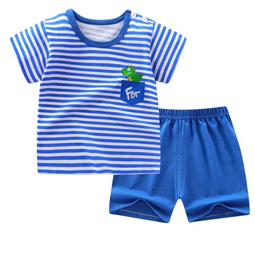 Image of Toddler Boys 4 PCs T-shirts and Shorts Set Baby Summer Clothes Outfit