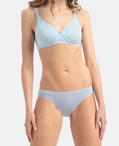 Image of Jockey 1803 Women's Medium Coverage Micro Modal Elastane Stretch Mid Waist Bikini Concealed Waistband and Stay Fresh Treatment