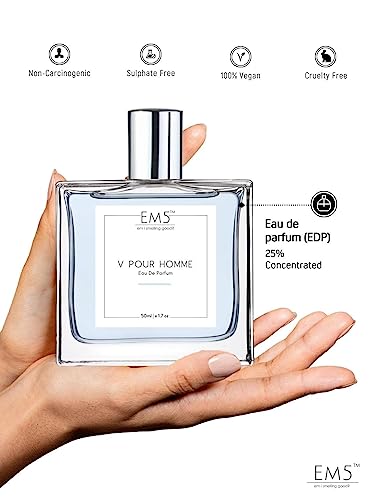 Image of EM5 V Pour Homme Perfume for Men | Citrus Aromatic Fresh Spicy | EDP Strong and Long Lasting Spray | Luxury Gift for Him