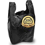 reli t shirt bags 300 count black 11 5 x 6 5 x 22 black plastic bags plain grocery shopping bag restaurants