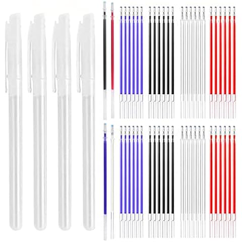 MEISO Bolígrafo Borrable de Calor Rotuladores de Tela Borrables 4 Colores Cover