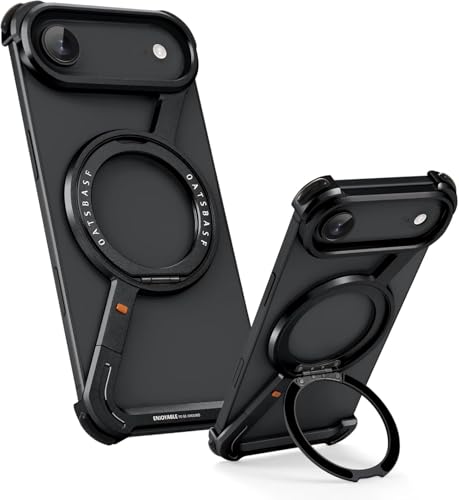 Image of Aluminum Frame Metal Bumper Compatible with iPhone 17 Pro Max | Simple Shield Air Cushion Shockproof | Edge Protection, Minimalist Slim - Black (Z-Black, iPhone 17 Air)