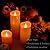 Softflame Christmas Decor Flameless LED Candles with Remote Control, 3"x 7"Battery Operated Pillar Real Wax with Timer for Christmas Decorations, Pumpkin Orange Candle