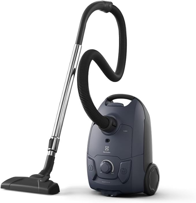 Electrolux Aspirador de pó com saco descartável filtro HEPA 1800W suporte acessorios interno controle de sucção ajuste de potência silencioso EQP40 127V
