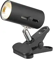 Luminária para Répteis LT-100, Preta, com Lâmpada UVA/UVB Inclusa, Fixação por Clipe, Base Giratória, 127V