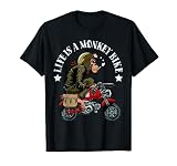 honda monkey bike 125cc 2018 Ligero, Encaje clasico, Manga de doble puntada y bastilla baja