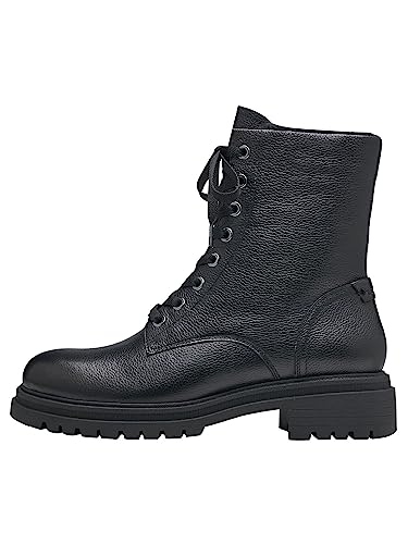 Tamaris Donna Warmfutter Stiefel Leder Bequem, Black Leather, 39 Eu - 4