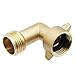 Twinkle Star Garden Hose Elbow Connector 90 Degree Brass Hose Elbow(2pcs) 3/4