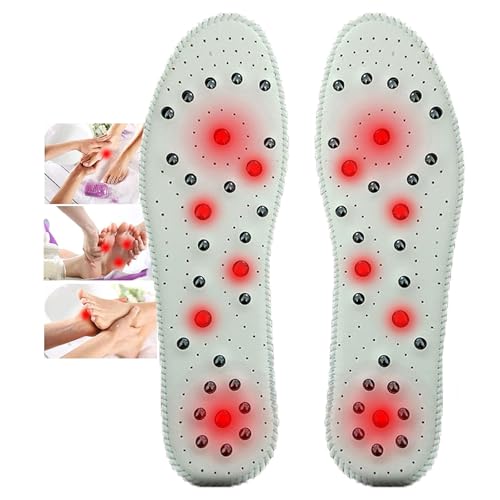 Genérico Plantillas Adelgazantes Plantillas Magneticas Adelgazantes Plantillas Acupresion Plantilla Magnética,Plantar Zapatos Trabajo/Unisex Mejora La Calidad del Sueño(Size:43,Color:Blanco)