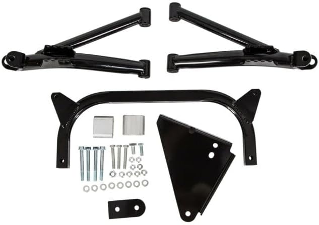 Miniatura 2 de Hardcore Parts Kit de elevación de brazo en A de 6 pulgadas para carrito de golf Yamaha G8-G14G16G19G20 con ruedas negras 'DARKSIDE' de 12 pulgadas