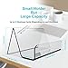 Boloyo Acrylic Business Card Holder for Desk , 6PC Business Card Display Stand Desktop Name Card Organizer Capacity 60 Cards