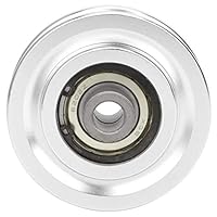 Entatial Riemenscheibe aus Aluminiumlegierung, tragbare Riemenscheibe, Kraftriemenscheibe, Krafttrainingsriemenscheibe, Ausrüstungszubehör aus Aluminiumlegierung für Fitness(Durchmesser 70mm)