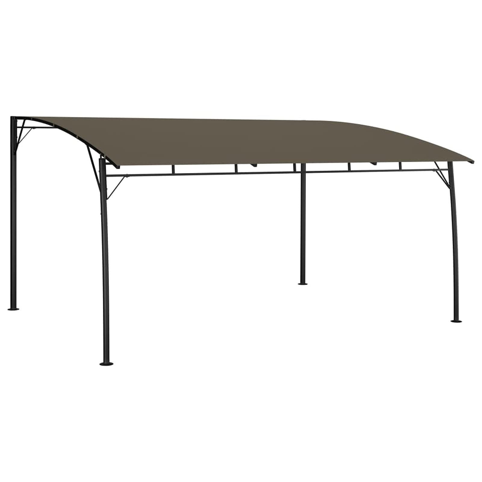 Pergola de jardin extérieur bioclimatique durable 4 x 3 x 2,55 m, parfaite pour terrasse, arrière-cour et événements en plein air, housse de pergola de qualité supérieure pour protection solaire