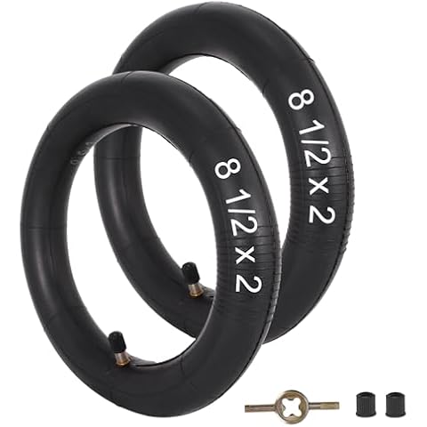 RUTU 8.5 Inch Scooter Inner Tubes, 8 1/2x2 Scooter Tube Replacement Compatible with Gotrax Gxl V2/Xiaomi M365/Pro 2/1s Electric Scooter, 50/75-6.1 Pneumatic Tube Scooter Wheels, 2 Pack Cover