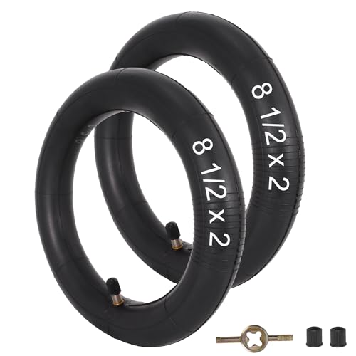RUTU 8.5 Inch Scooter Inner Tubes, 8 1/2x2 Scooter Tube Replacement Compatible with Gotrax Gxl V2/Xiaomi M365/Pro 2/1s Electric Scooter, 50/75-6.1 Pneumatic Tube Scooter Wheels, 2 Pack