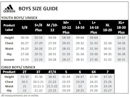 adidas Boys' Big Jogger Pant, Black Adi, S (8/10)