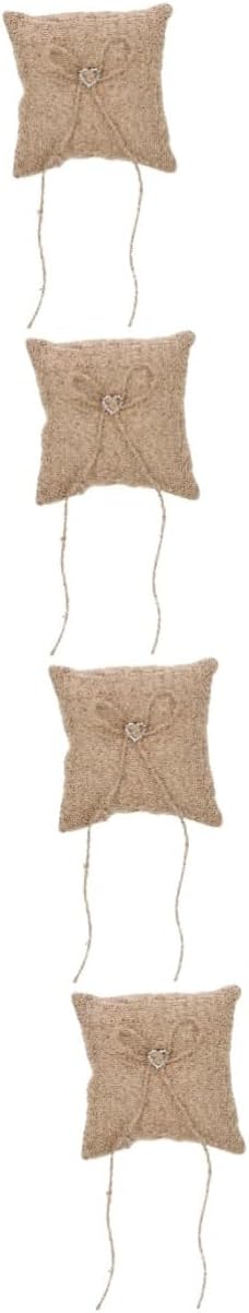 4pcs Romantic Wedding Pillow Delicate Bridal for Ceremony Decor Simple Design for Elegant Wedding Presentation