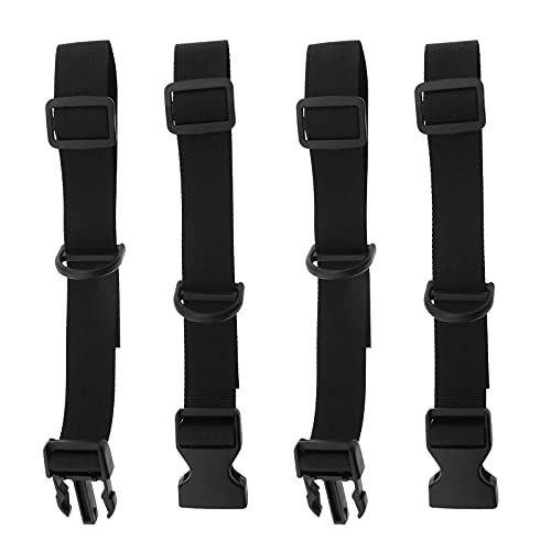 Image of 2x Backpack Chest Strap Adjustable Backpack Sternum Strap Chest Belt Nylon with Quick Release Buckle 25-70cm for Hiking and Jogging Black