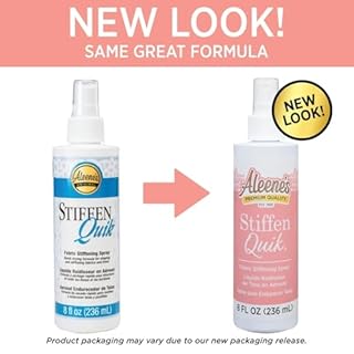 Aleene's 15581 Stiffen-Quick Fabric Stiffening Spray 8oz,Original Version, Packaging may vary