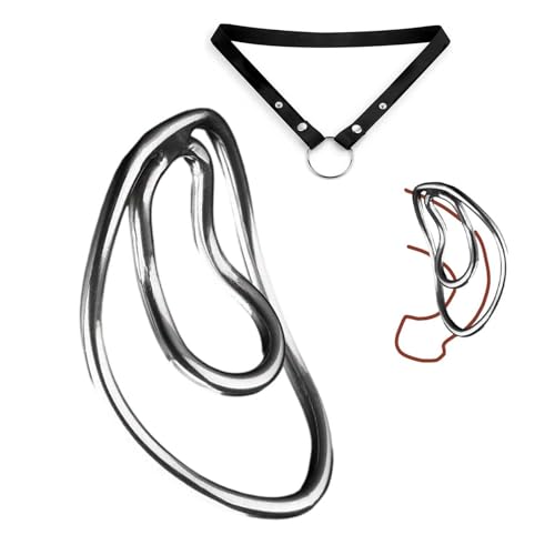 Lightweight Metal Protection Clip with Adjustable Protection Waist Belt, Protection Cage Accessories Set for Men -A19CCUS (Silver：A)