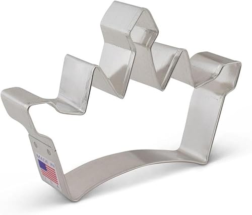 Cortador de galletas Princess Crown de 5 pulgadas, fabricado en Estados Unidos por Ann Clark