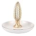Cabilock Plat de Bijoux Bague Plat Plateau de Bijoux en Céramique Plateau de Bague Collation Plateau de Service pour Petits Bijoux Desserts Fruits Noix