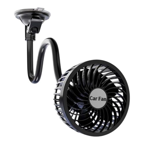 Ventilador De Auto Ajustable - Succión Taza Potente, Flujo Aire Frío Recargable, Diseño Compacto Y Silencioso | Vehículo, Camping, Escritorio, Cabina, Verano, Accesorios Para Coche