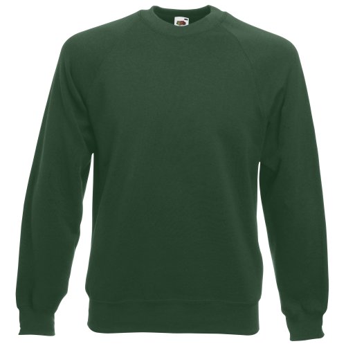 Preisvergleich Produktbild Fruit of the Loom Herren Sweatshirt Mehrfarbig Flaschengrün S