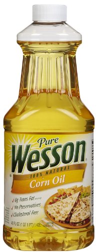Wesson Pure 100% Natural Corn Oil 48 Oz #TOP7