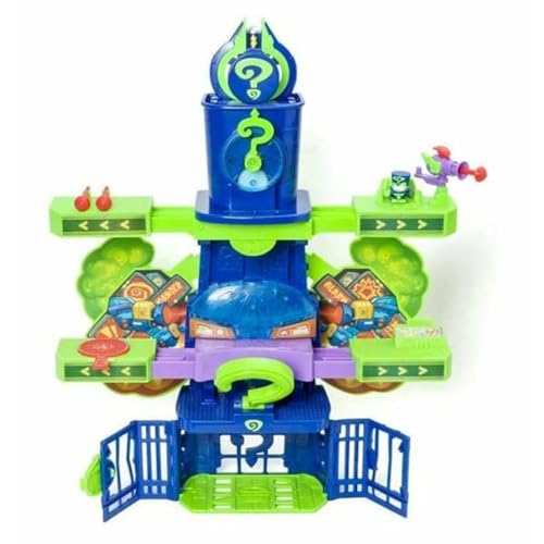 SUPERTHINGS KAZOOM Power - Enigma Tower.Tour d'Enigma de la série TV de Clan Kazoom Power. Contient 1 Enigma Tower, 1 Enigma Exclusif, 1 Avion, 1 Prison, 1 catapulte, 1 déclencheur et 3 projectiles