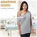 CASMON Post Shoulder Surgery Shirts for Women, After Rotator Cuff Tear Away Full Open Side Snap Adaptive Clothing Unisex