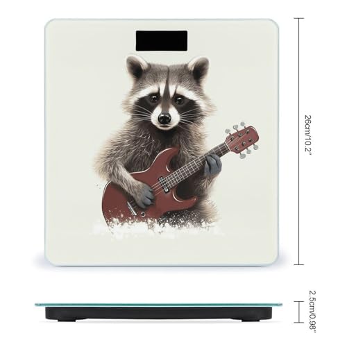 Báscula digital de baño con vidrio templado, alta precisión miniatura 2
