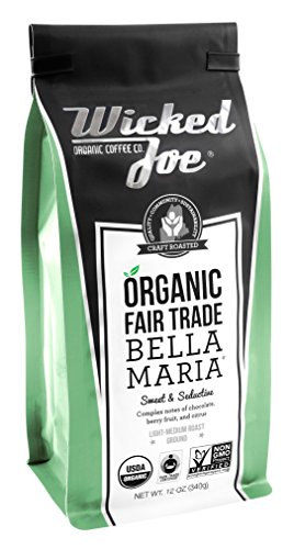 Wicked Joe Coffee Bella Maria Ground, 12 oz, Light Green