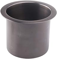 Vista 1 de Paquete de 1 soporte de bebida de acero inoxidable para mesa de póquer, soporte para bebidas (negro)