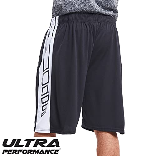 Ultra Performance Mens 5 Pack Athletic Running Shorts, Basketball Gym Workout Shorts For Men With Zippered Pockets #TOP5