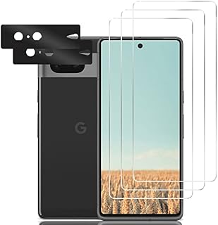 RIIMUHIR Screen Protector Google Pixel 7, Tempered Glass [Bubble Free][Anti-Scratch][9H Hardness][Fingerprint Free][High Sensitivity] 3 Pack Screen protector + 2 Pack Camera Lens Protector