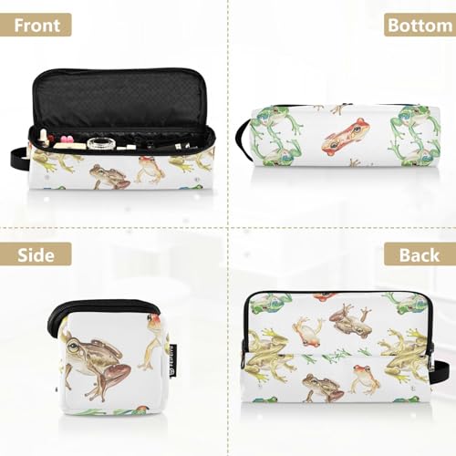 Chic Frog White Estuche para Rizador 2-en-1 con Alfombrilla Resistente al Calor Portátil para Plancha y Accesorios de Cuidado Capilar miniatura 5