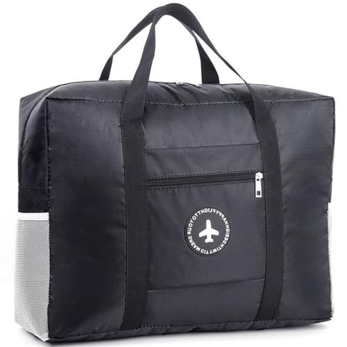 Cabin Bag 45x36x20 for Easyjet Airlines Underseat Luggage Bag Travel Duffel Holdall Bag Carry on Hand Weekend Bag for Women and Men 25L (Black)