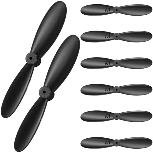 Hollowfly 3 Sets Spare RC Plane Propellers 2 Blade Compatible with Spitfire(76205) P-51d Mustang F4u Bf109(76206) RC Plane 3 Channel Remote Control Airplane Fighter Toys