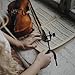Toddmomy Violin Wall Hook with Bow Holder Clamp Violin Music Stand Extension Rack for Easy Access to Sheet Music Secure Storage for Musicians of All Levels