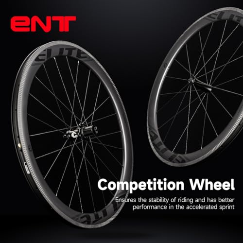 Image of ELITEWHEELS Road Bike Carbon Wheels 700c Clincher 30 /38 /50 /55 /60 /82mm Carbon Wheelset Tubeless Ready Cycling Wheel U Shape