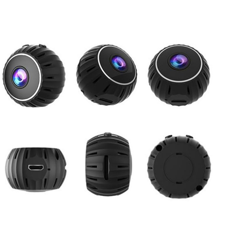 MuchLuckystar Cámara de seguridad inteligente, para mini 1080p para vigilancia nocturna en el hogar, WiFi, monitor de interior, detección de movimiento, aplicación móvil